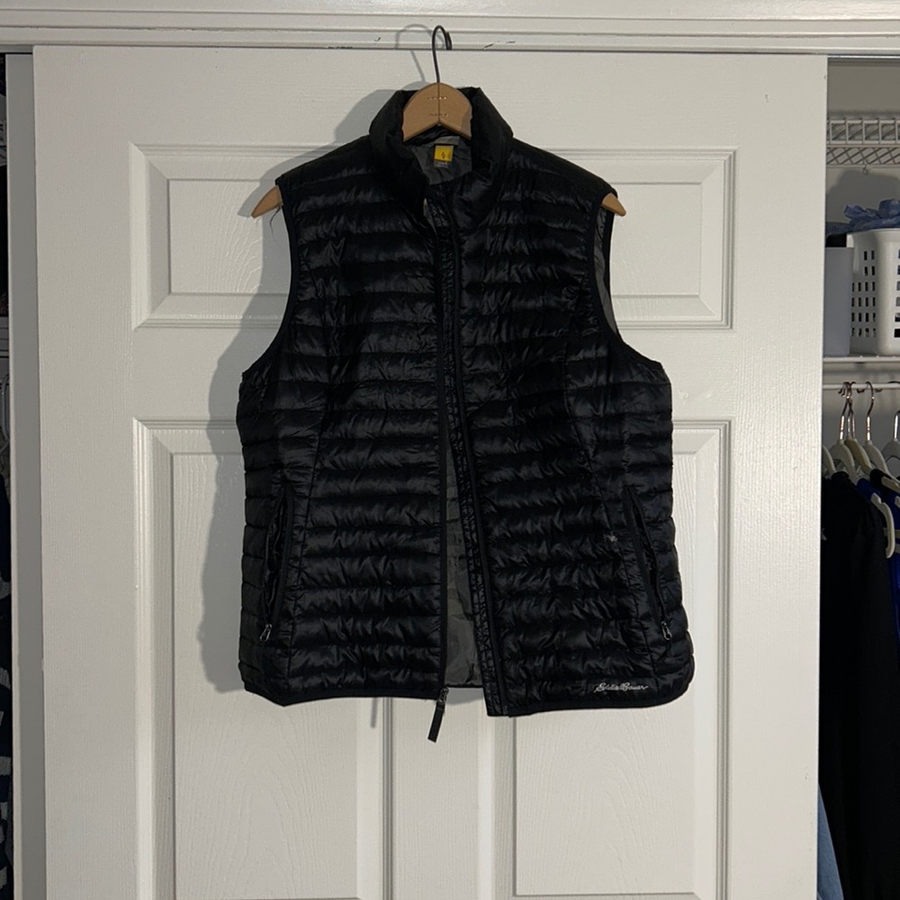 Eddie Bauer black vest EB700 goose down